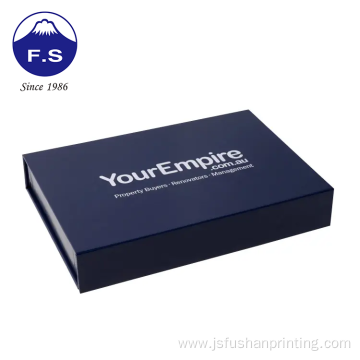 Custom label logo cardboard gift magnetic flap box